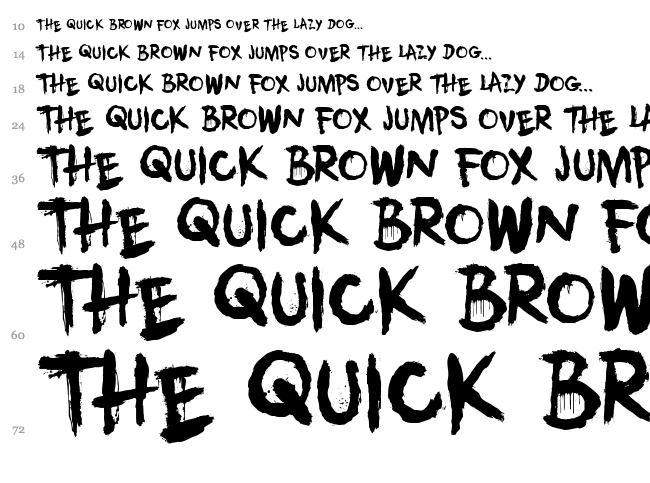 DK Umbilical Noose font waterfall